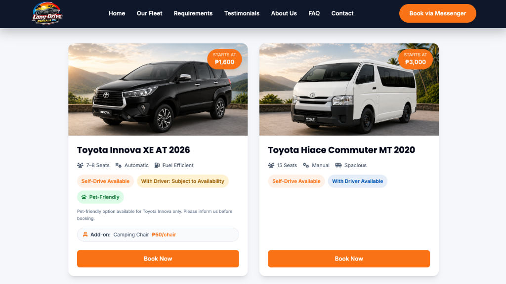 Long-Drive Rentals PH